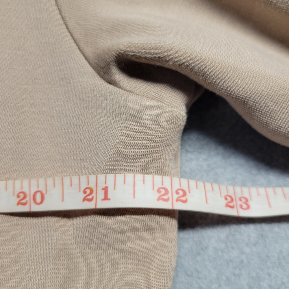 Varley DoubleSoft Niamh Tan Beige Full Zip Ribbed Mock Neck Jacket Medium - Picture 7 of 13